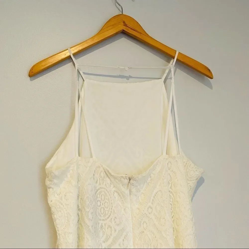 Speechless Juniors' Allover-Lace Tassel-Hem Dress - Picture 7 of 9